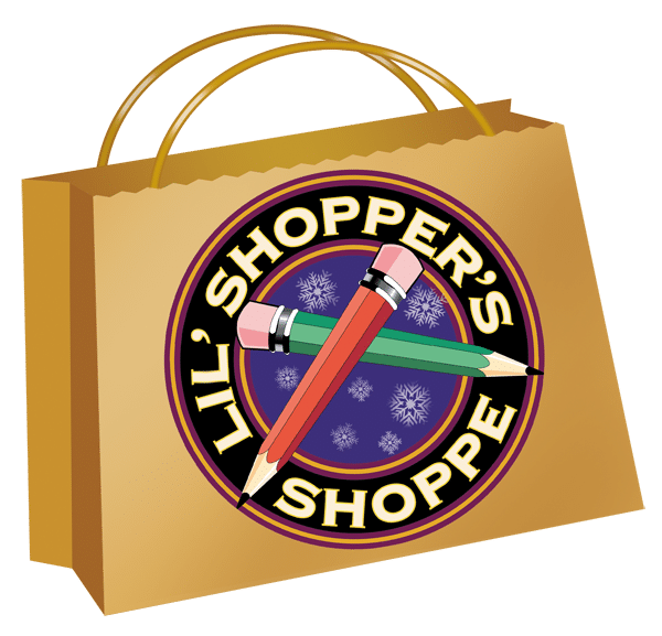 Little Shopper's Shoppe logo on a shopping bag
