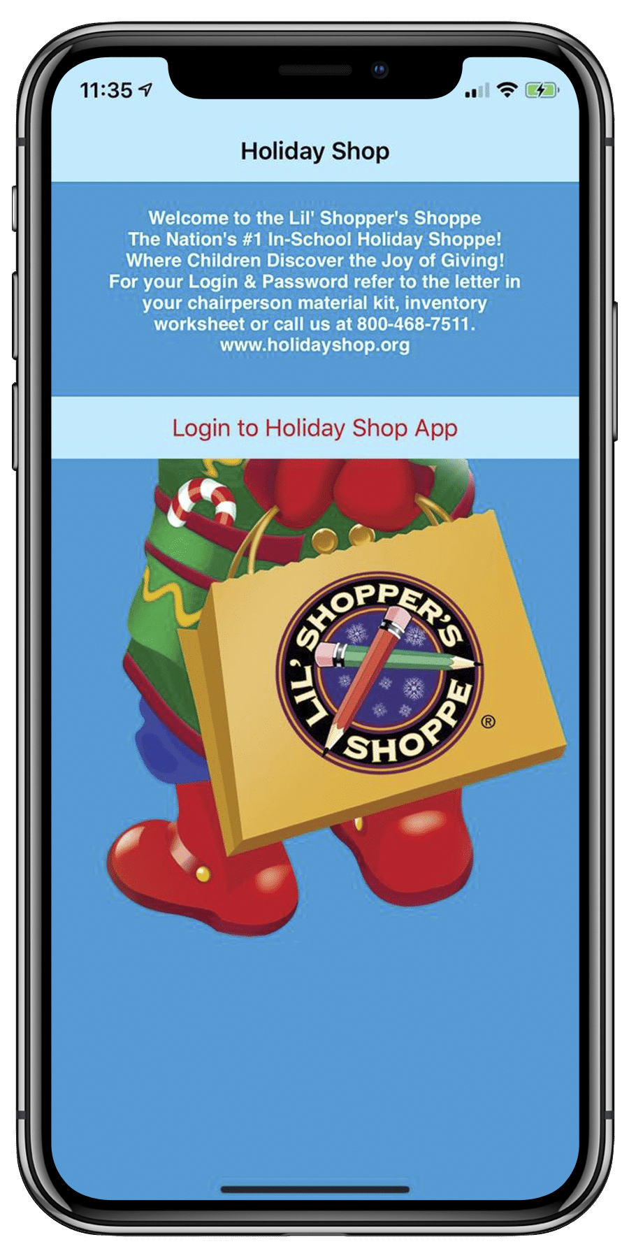Lil Shoppers Shop Register App Login