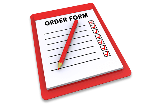 Sample order form graphic