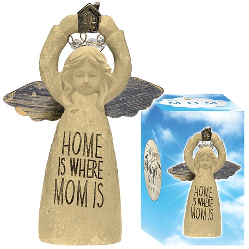 home is where mom is angel statue