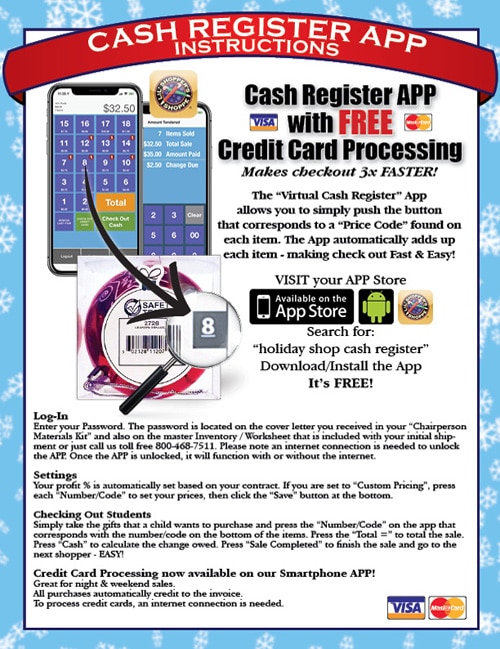 Lil Shopper's Shoppe Cash Register App flyer