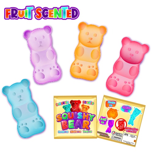 SCENTED SQUISHY BEARS (4 ASST.)