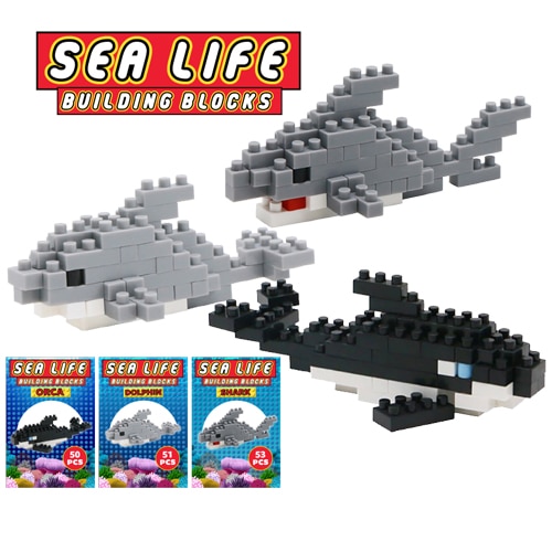 SEA LIFE BUILDING BLOCK SET (3 ASST.)