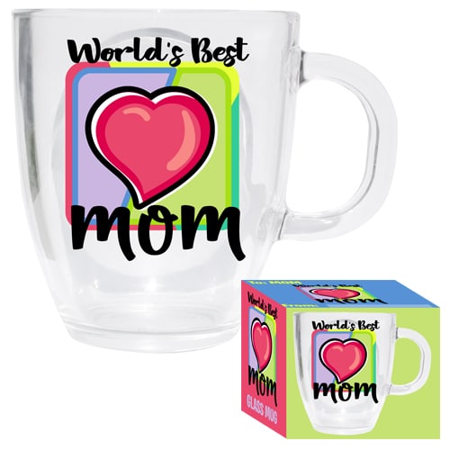 WORLD'S BEST MOM GLASS MUG